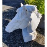 A large Cast Iron Horses Head.