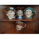 Four Royal Doulton Toby Jugs.