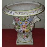 A large Hand Painted Vase.