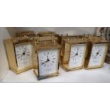 A quantity of Carriage Clocks.