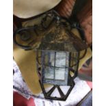 A Metal Hanging Lantern.