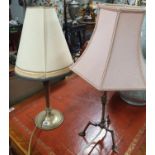 A Brass Table Lamp. (Please note photo change).