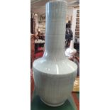 The property of The 5 star Hotel in London. An extremely large Crackle effect glazed Urn. 100 cms H