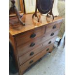 A good neat Georgian Mahogany Chest of Drawers with boxwood inlay. 94 x 51cm.