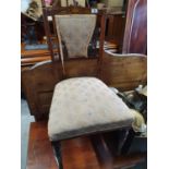 An Edwardian Mahogany Inlaid Chair.