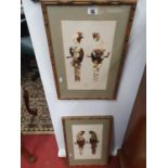 Two Mixed media Pictures of Parrots by Joshua Dacalo. Both signed.