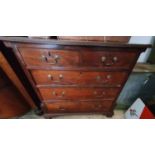 A Georgian Mahogany Chest of Drawers. 99 x 52 x 89 cms H.