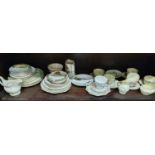 A quantity of Belleek Teawares along with other teawares. Most 2nd period.