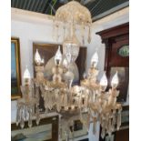 A Fantastic early 20th Century Crystal Chandelier, possibly Waterford. In need of a good clean. (1