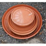 A group of large plant pot Trays.