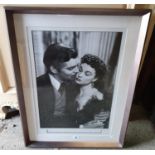 Two large stills Prints from famous films. 'Gone with the wind and Casablanca'. in good silvered