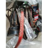 A very large quantity of Leads, Chokers, Chains etc. from a Pet Shop.