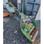 A vintage Lawnmower.