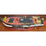 An early 20th Century Scratch built Model of a Boat, possibly Cornish.