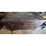 A good old Oriental Trunk. 102 w x 51d x 52h cms.