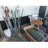 A quantity of Garden Furniture and Tools.