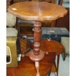 A modern Mahogany Wine Table 46 cms diameter.