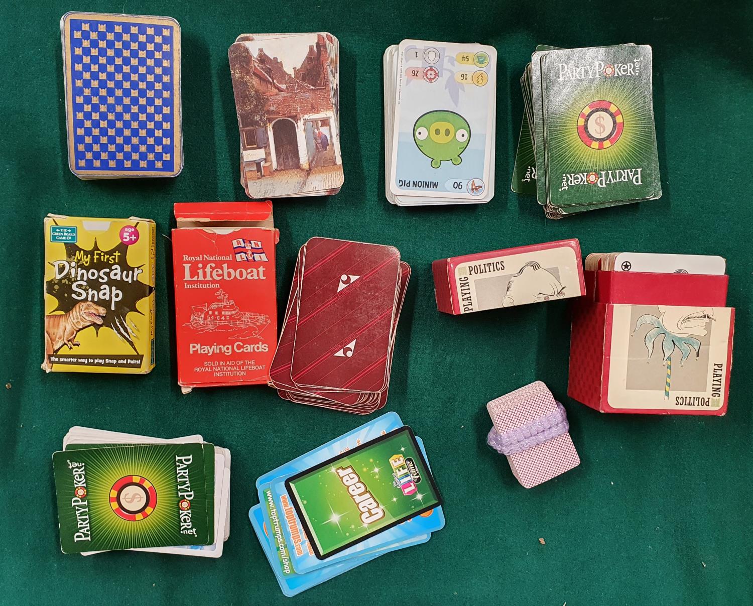 A group of vintage playing Cards.