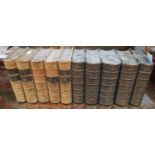 A set of five of Lord Lytton's Novels (new edition) along with five volumes of Marryat's novels.