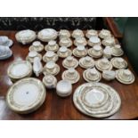 A ninety piece Aynsley 'Henley' pattern Dinner Service. All in great condition.
