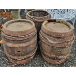 A group of Vintage Barrels.