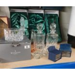 A Waterford Crystal Coaster along with a really good quantity of Irish crystal.