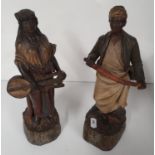 A really good pair of 19th Century Terracotta Figurines