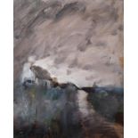 An Oil on Board by Con Campbell. 'Arran'. Signed LL with details verso.35w x 40 cms.