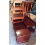 A quantity of mahogany style Furniture.