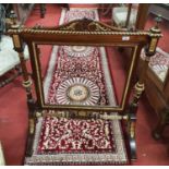 An Edwardian Mahogany Gilded Fire Screen.78w x 98h cms.