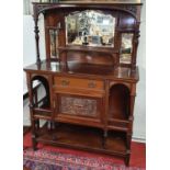 A lovely early 20th Century Mahogany Sideboard with mirrored back.122w x 47d x 174h cms.