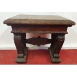 A 19th Century Timber Seat.44w x 32 x 40h cms.