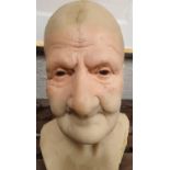 A prop head of a dead Man.