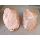 Two crates of Salt Rock Lamps.