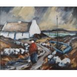An Oil on Board by Patrick Murphy. Signed LL with details verso.45w x 40 cms.