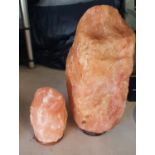 Two crates of Salt Rock Lamps.