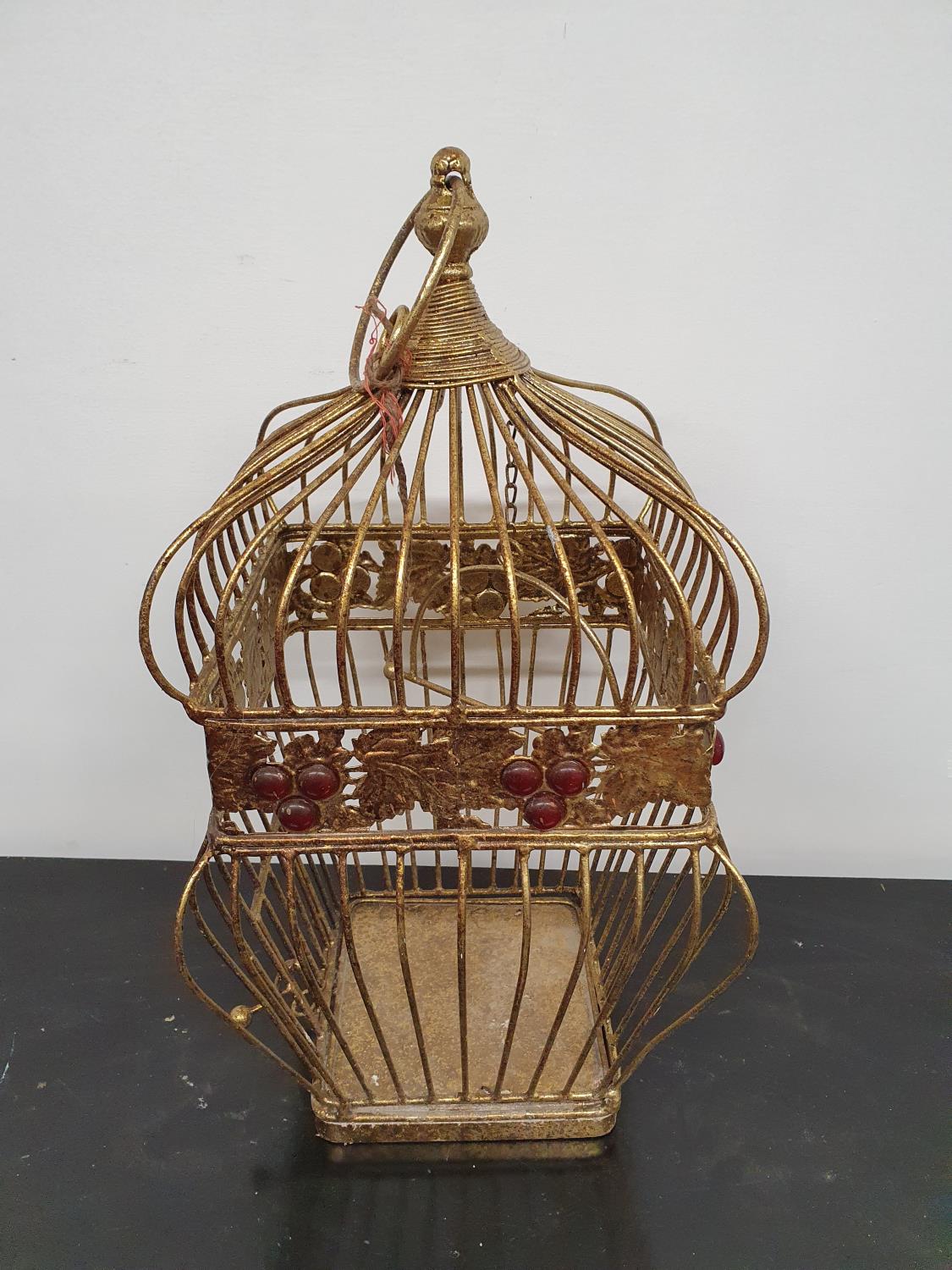 RUS MARKET: A Metal Bird Cage.30w 30 x 55h cms.