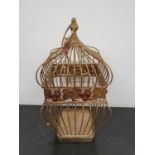 RUS MARKET: A Metal Bird Cage.30w 30 x 55h cms.