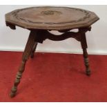 ALFRED'S OFFICE-WESSEX: A very unusual 19th Century Oak Folding Table.80w x 72h cms.