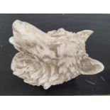 A really well cast moulded head of a Wolf.36w x 43h cms.