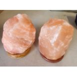 Two crates of Salt Rock Lamps.