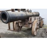 A very large medieval style Cannon.