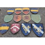 A selection of painted Shields from various TV programs.