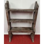 GREAT HALL-KATTEGAT: A Painted Timber Shelves.104w x 154h cms.