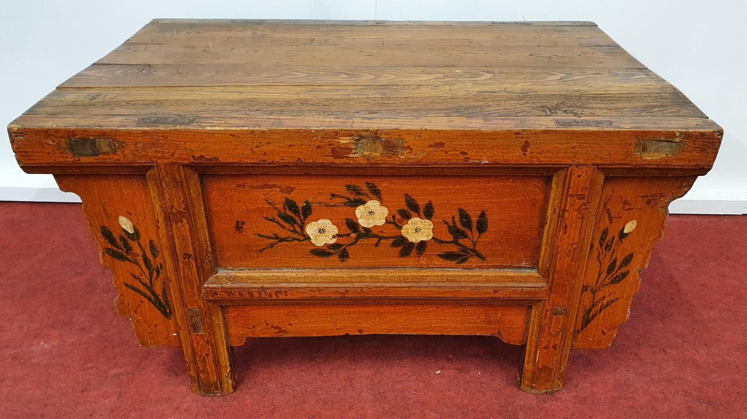 USED IN VARIOUS MARKETS AND STALL SCENES: A Timber market stall Table.74w x 48 x 38h cms.