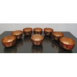 SILK ROAD: A set of eight Copper Bowls.