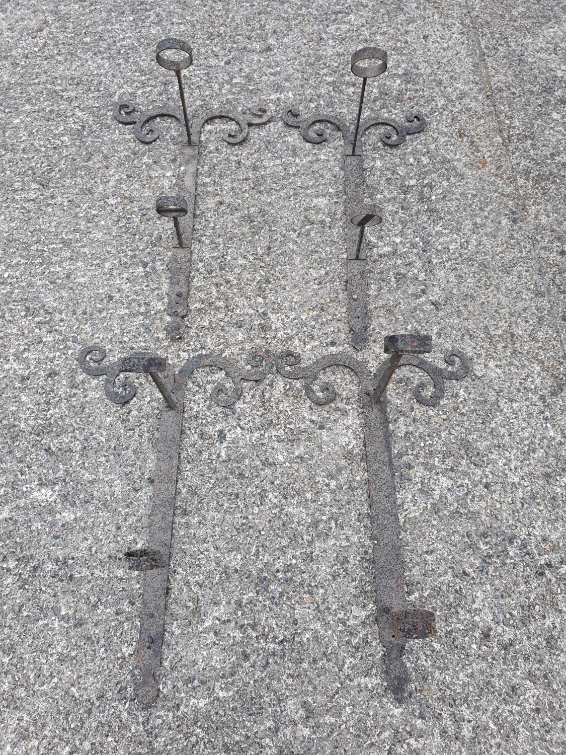 A set of four Metal variegated Wall Brackets.