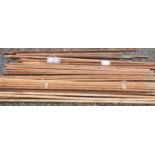 A large quantity of timber Poles used as Fighting poles, Banner poles etc.