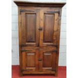 A good two door Timber Cabinet.109w x 51d x 176h cms.