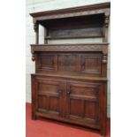 A large 19th Century Court Cupboard.126w x 53d x 189h cms.